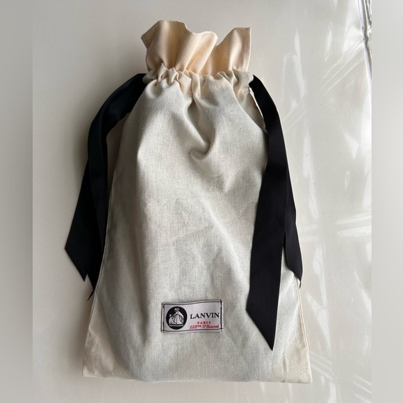 Lanvin Classic Cap Toe Leather Ballerina Flats - Picture 10 of 10